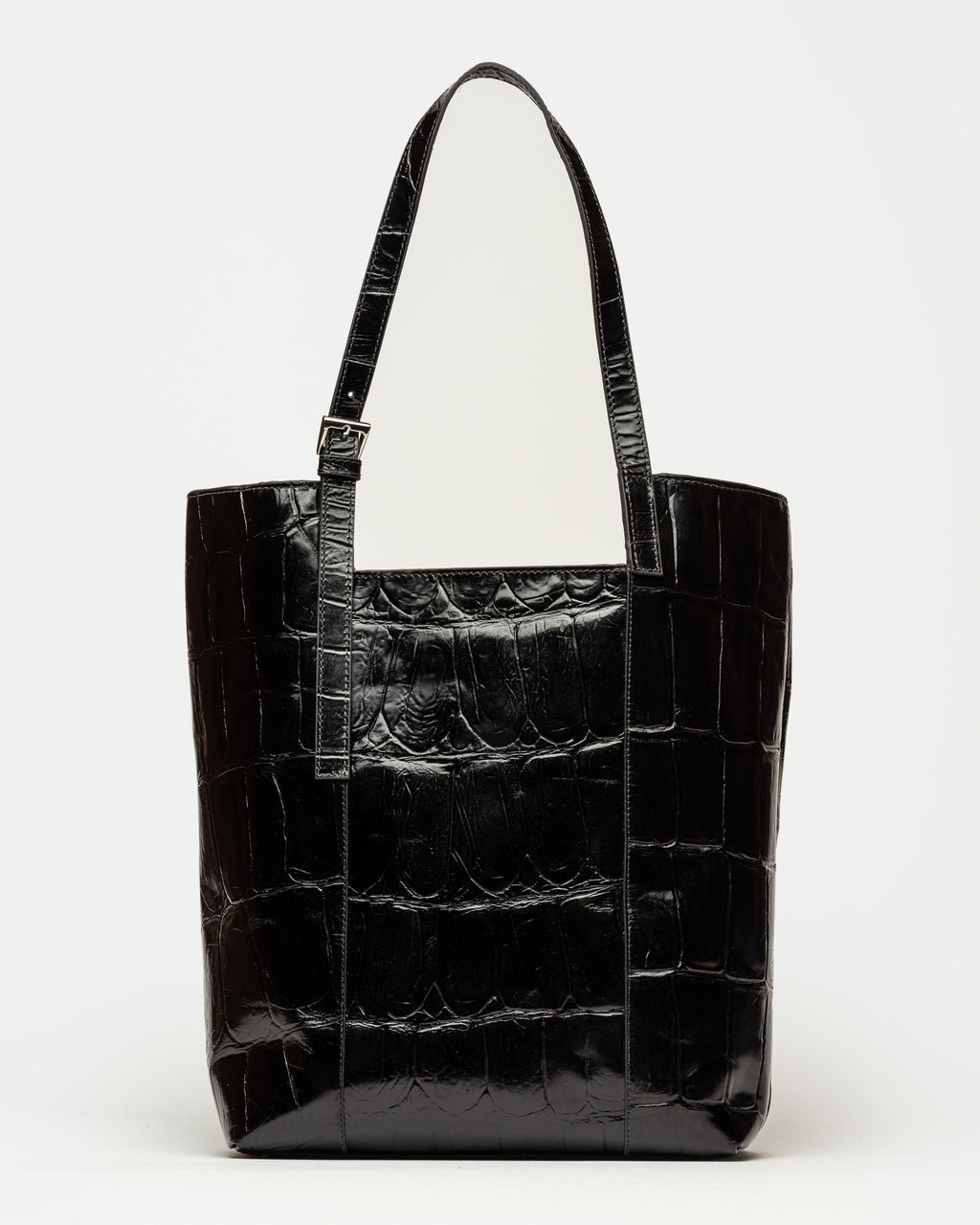 Shopper The Icon en cuero grabado big croco