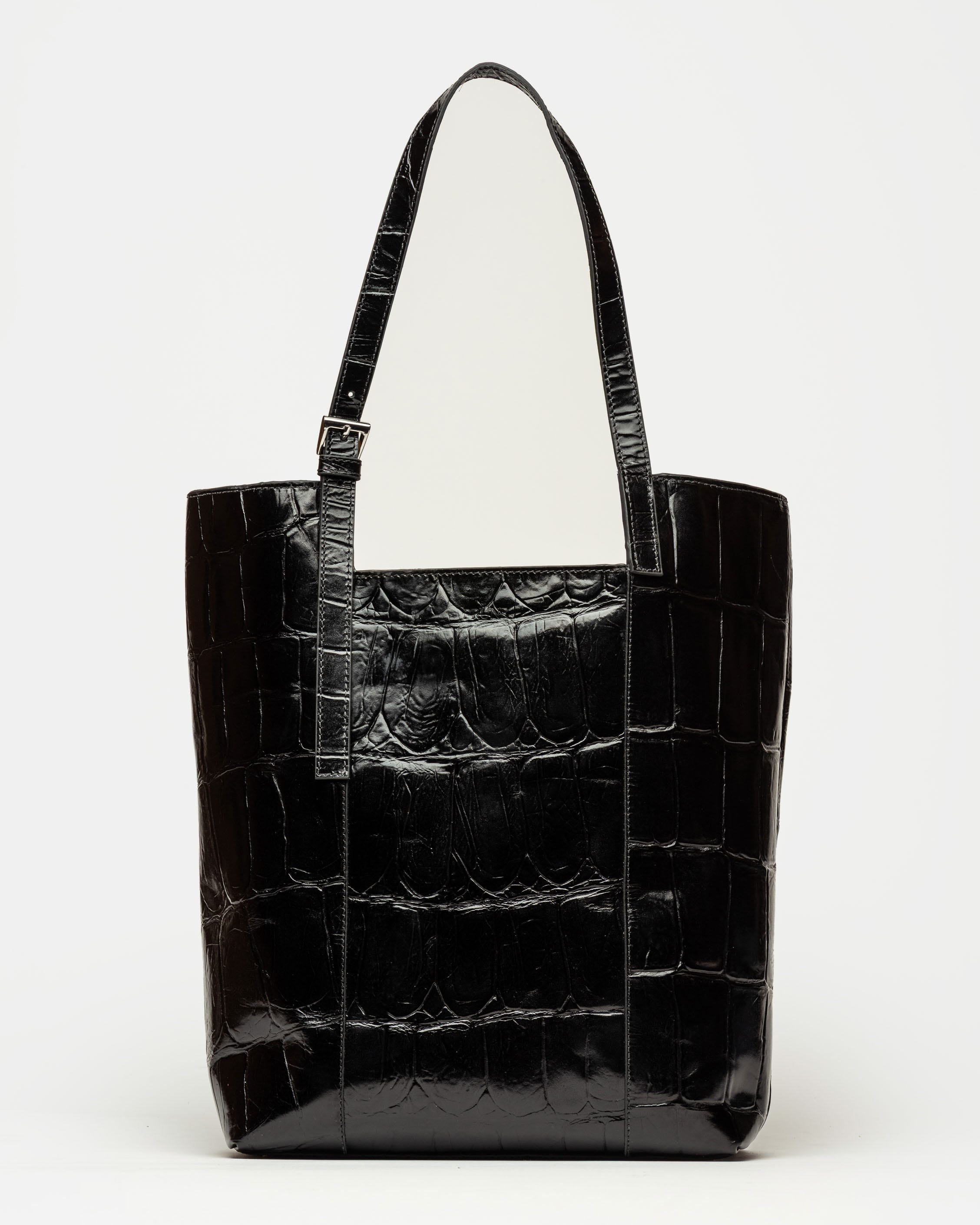 Shopper The Icon en cuero grabado big croco