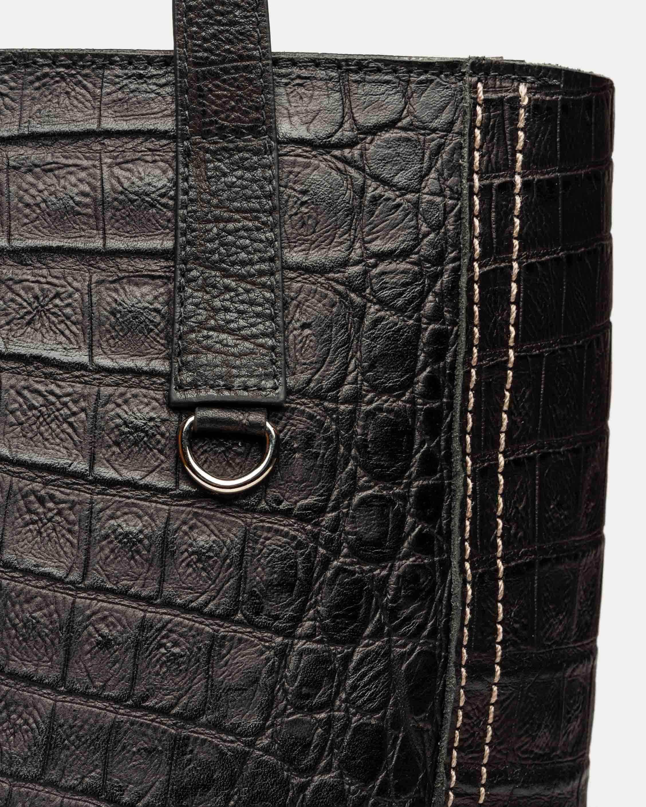 Shopper Vera en cuero croco