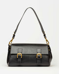 Cartera al hombro Elise en cuero snake bitono