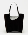 Shopper The Icon en cuero charol arrugado