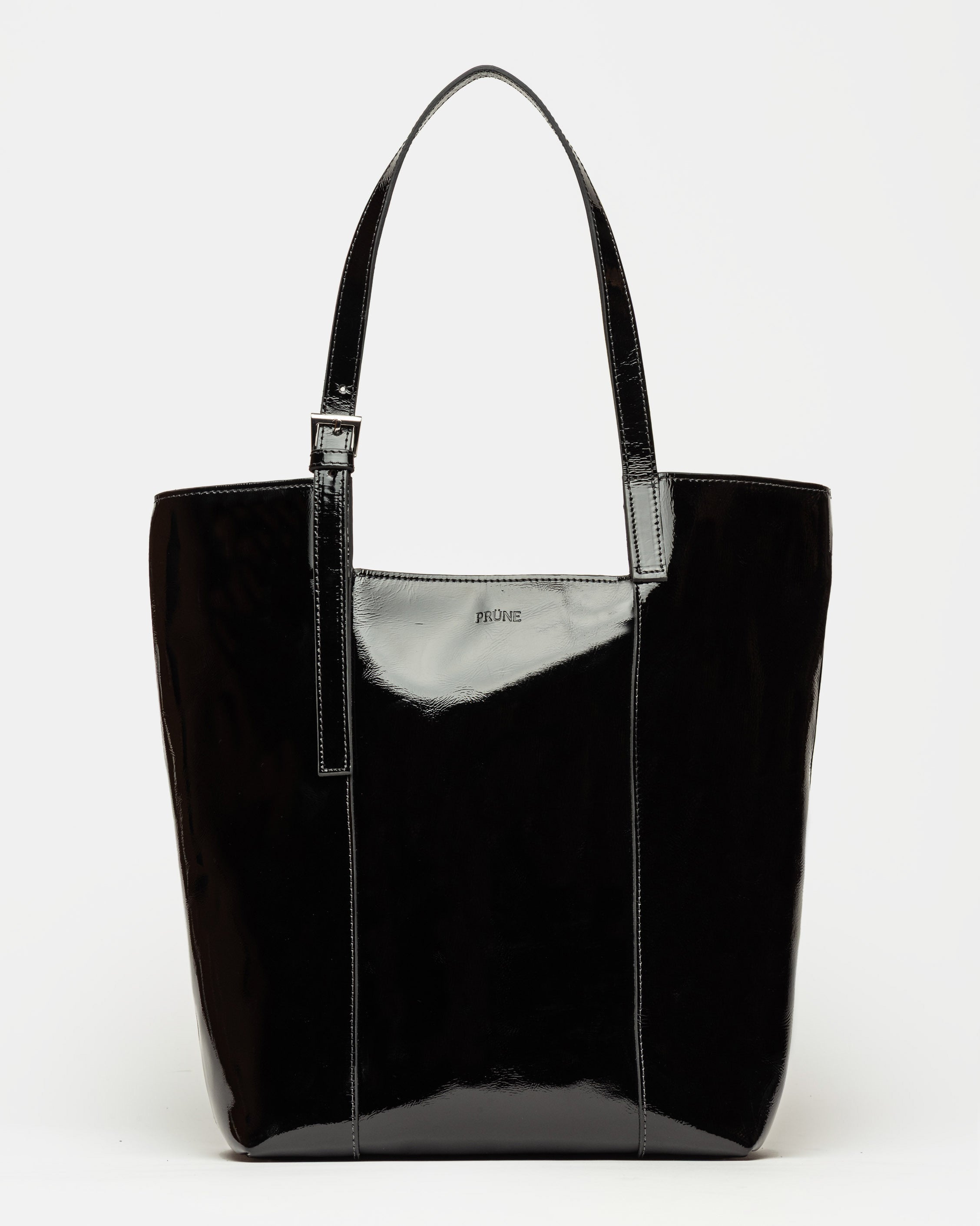 Shopper The Icon en cuero charol arrugado