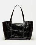 Bolso The Icon en cuero grabado big croco