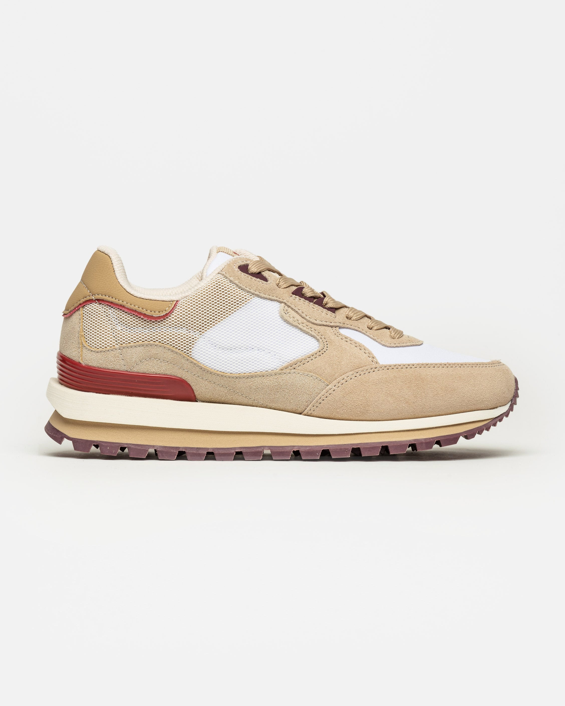 Sneaker Allison en cuero y textil