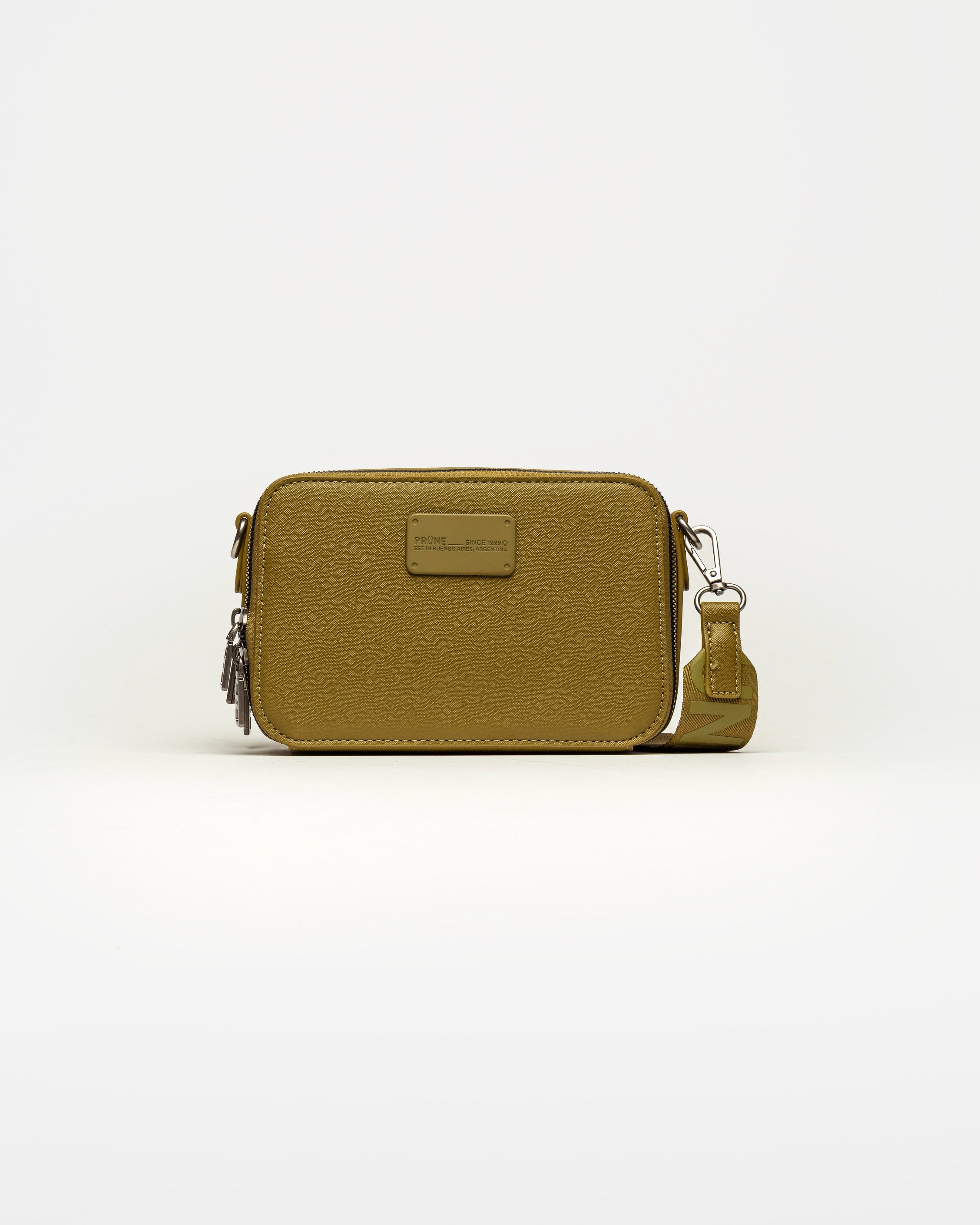 Bandolera New Penny en efecto cuero zaffiano