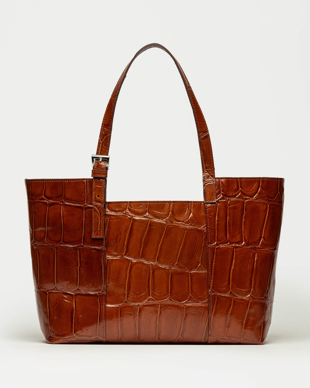 Bolso The Icon en cuero grabado big croco