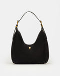 Cartera al hombro Raw en efecto gamuza