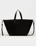 Cartera de mano The Flapper en cuero gamuza